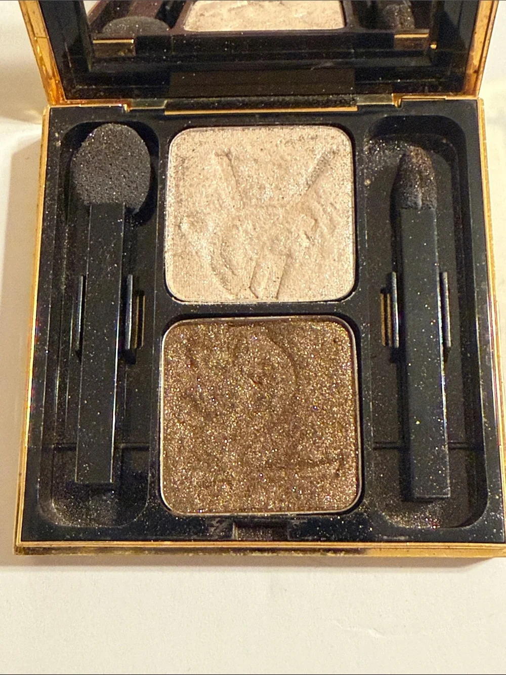 Yves Saint Laurent Ombres Duolumieres Champagne & Shimmery Bronze Eyeshadow Duo